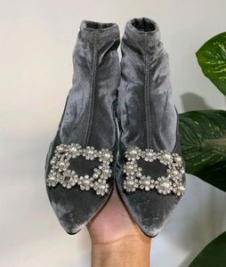 Velvet Sock Boot