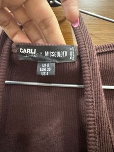 Brown Cutout Maxi Dress
