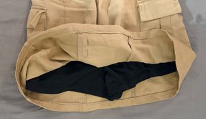 Khaki Cargo Mini Skirt