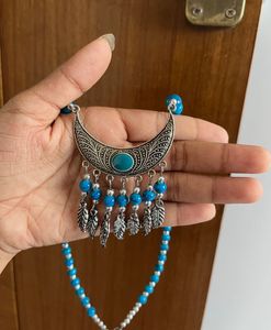 Boho Turquoise Pendant Necklace