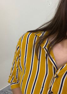 Stylish Yellow Striped Shirt