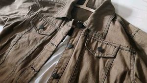 Classic Khaki Denim Jacket