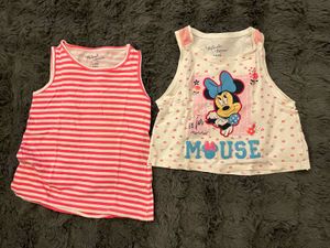 Cute Pink Striped Double Tank Top and Shorts Set