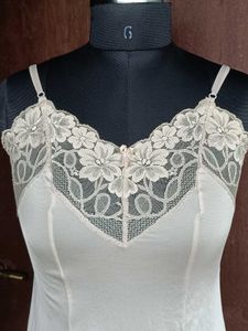Vintage Lace Trim Slip Dress