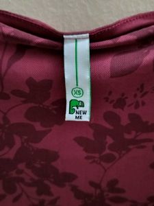 Burgundy Velvet Floral Mini Dress