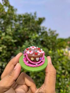 Miniature Clay Cake Magnet