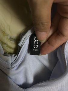 H&amp;M Ruffled Light Blue Mini Dress
