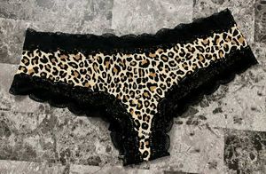 victoria's secret Leopard Print Lace Trim Panty