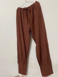 High-Waisted Wide Leg cotton Pants
