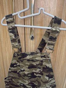 Camouflage Denim Overalls