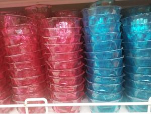 Blue and pink Plastic cup set of 5