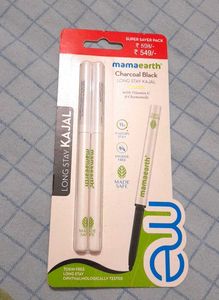 Mamaearth Long Stay Charcoal Black Kajal 2 Units