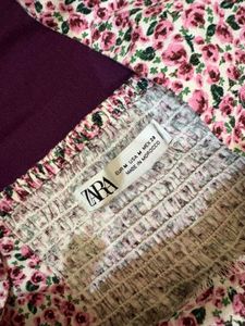 Floral Print Lace-Up Mini Dress