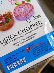 Vegetable Chopper 3 Blades