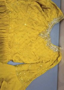 Stunning Yellow Embellished Gown