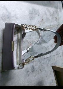 White And Lilac Bag