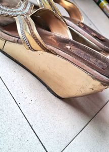 Gold Embellished Heels