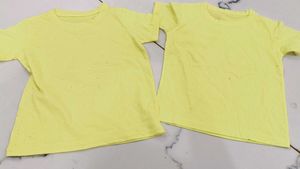 Vibrant Yellow T-Shirt &amp; shorts