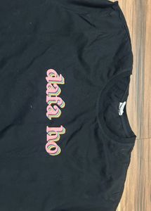 Black "Dafa Ho" Graphic T-Shirt - XXL