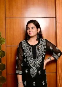 Black Chikankari Kurta Set