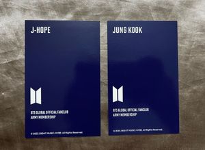 OFFICIAL BTS J-Hope &amp; Jungkook Photo Cards