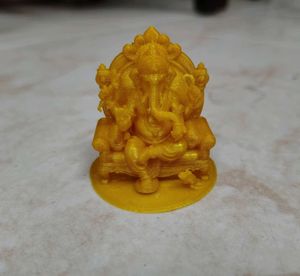 Ganapathy baba cute golden miniature