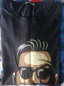 Bewakoof Black Graphic T-Shirt