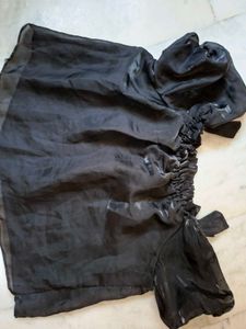 Elegant Black Off-Shoulder Top