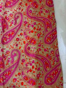 heavy embroidered kurta paisley pattern