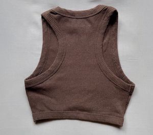 Ribbed Racerback Crop Top