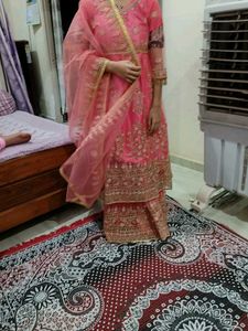 Beautiful Pink Embroidered Lehenga Choli