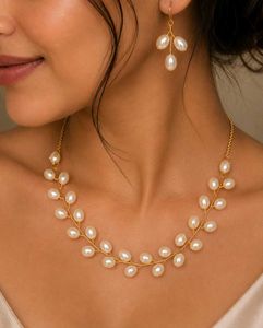 Pearl Vine Necklace Set✨