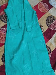 Teal Kurta Set-Classy Daily Wear