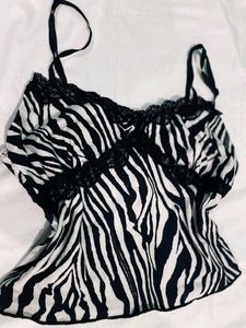 Zebra Print Camisole Top