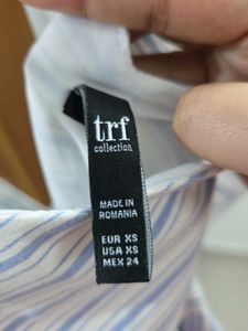 Trf collection Striped Button-Up Midi Dress