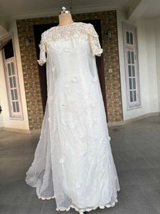 Elegant White Wedding Gown