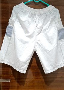 Striped white co-ords set Shirt n shorts