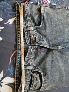 Gray Wash Denim Jeans