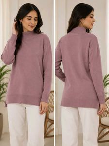 Chic Turtleneck Knit Sweater