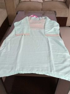 Light Green Kurta with Peach Pants