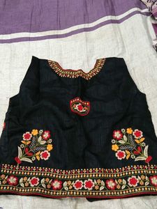 Embroidered Black Jacket