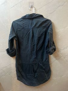 Classic Dark Grey Button-Up Shirt