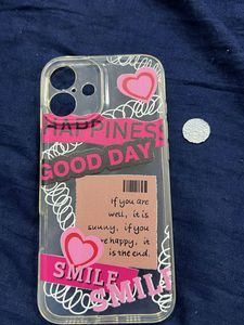 Cute iPhone 16 plus Case with Positive Quotes