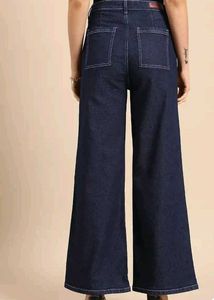 Blue Wide Leg Jeans