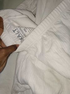 Cozy White Long Sleeve Pajama Set