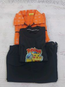 T Shirt Shorts And Jacket Set for 4 years Kid