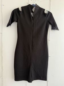 Black Cut Out Mini Dress
