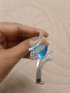 Blue Gemstone Bangle Bracelet