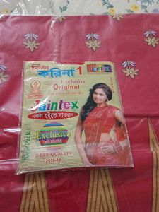 Pure Cotton Saree With Blouse Stitch..Puja Offer
