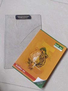 Transparent Pad and 50pg A4 Notebook Set